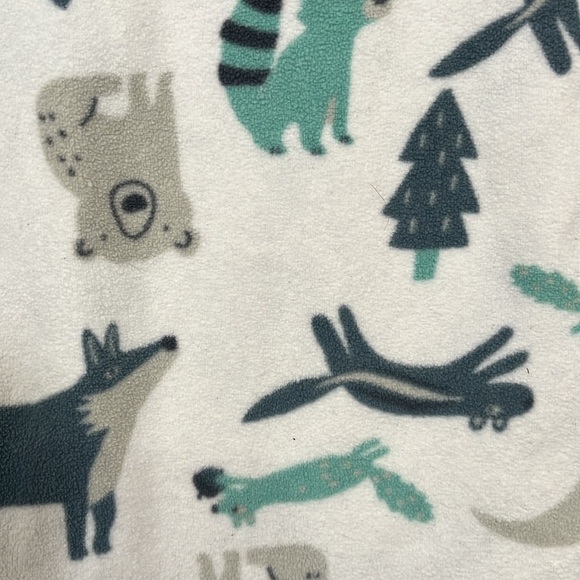 Carter's 4T Onesie Footie Pajamas Pjs Fleece Warm Winter Zip Up EUC - Lot of 2 - Picture 9 of 15